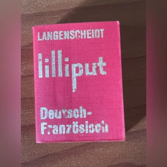 Antique 1957; 1961 Mini Red Books Little Dictionaries 2” Set Of 3